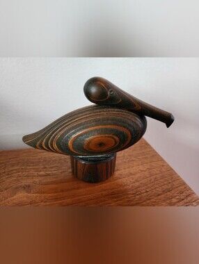 MCM-Vintage Layered Wood Pelican